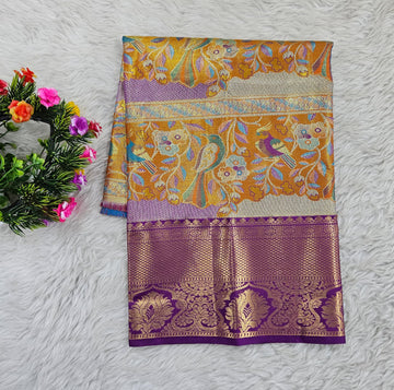 (0–1 Year) Lehenga – Unstitched (Blouse + Material)