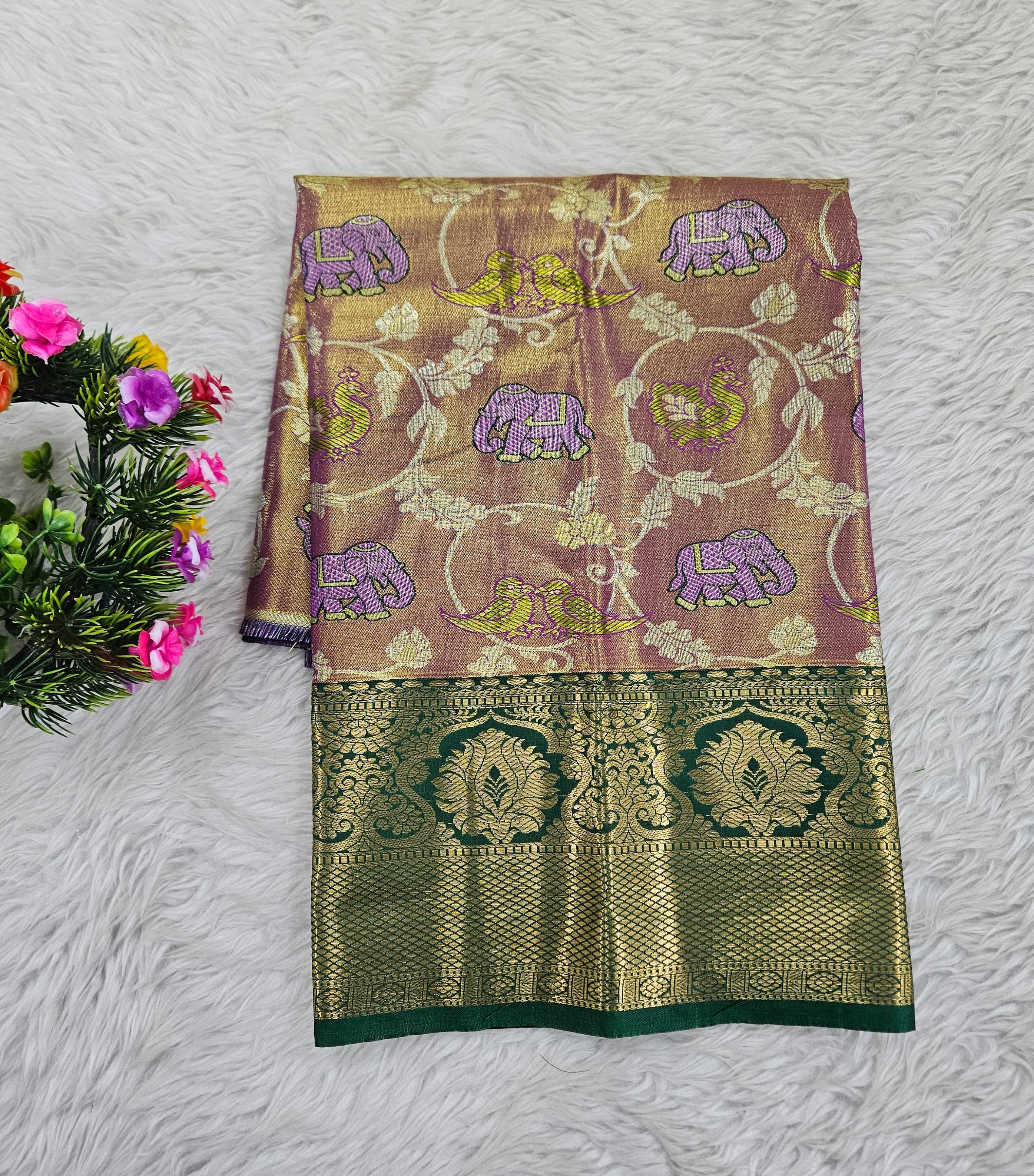 (0–1 Year) Lehenga – Unstitched (Blouse + Material)