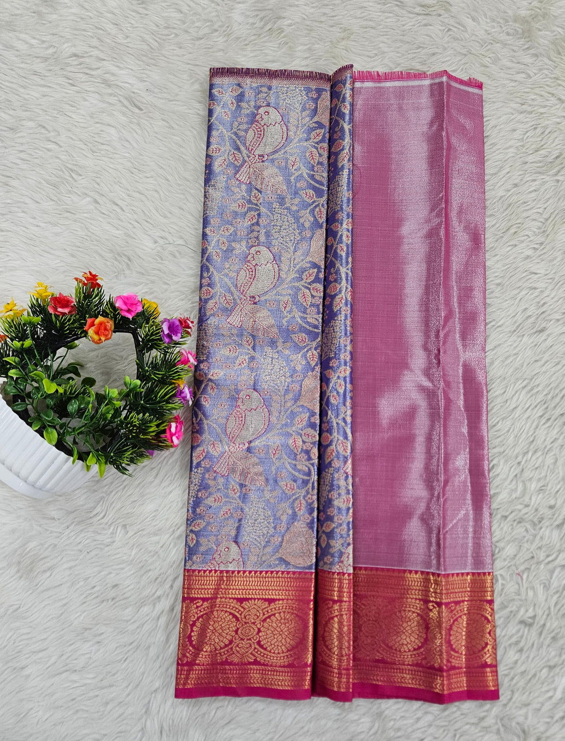 (0–1 Year) Lehenga – Unstitched (Blouse + Material)