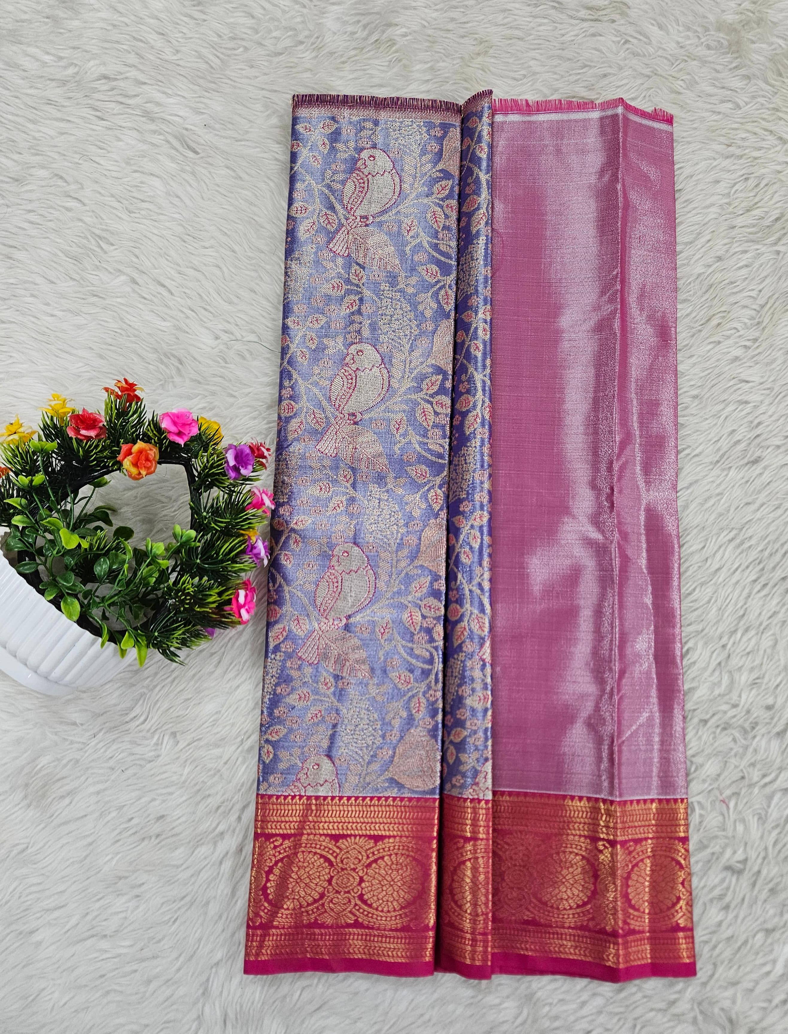 (0–1 Year) Lehenga – Unstitched (Blouse + Material)