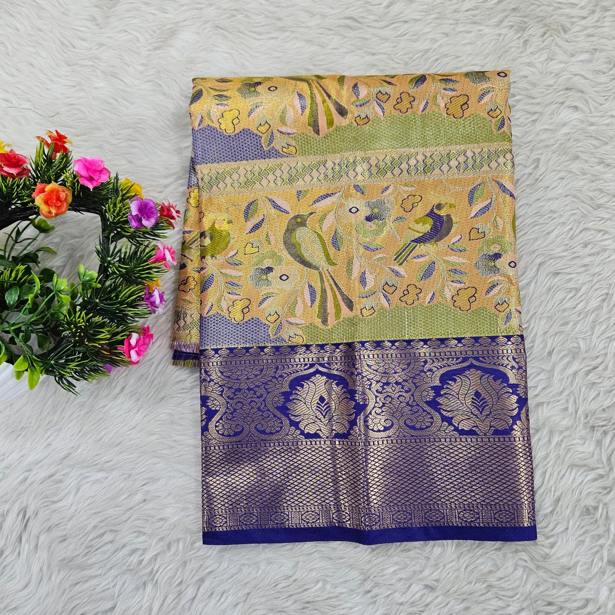 (0–1 Year) Lehenga – Unstitched (Blouse + Material)