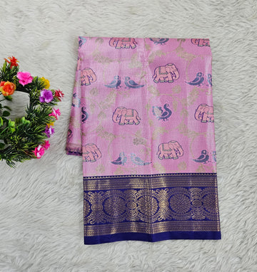 (0–1 Year) Lehenga – Unstitched (Blouse + Material)