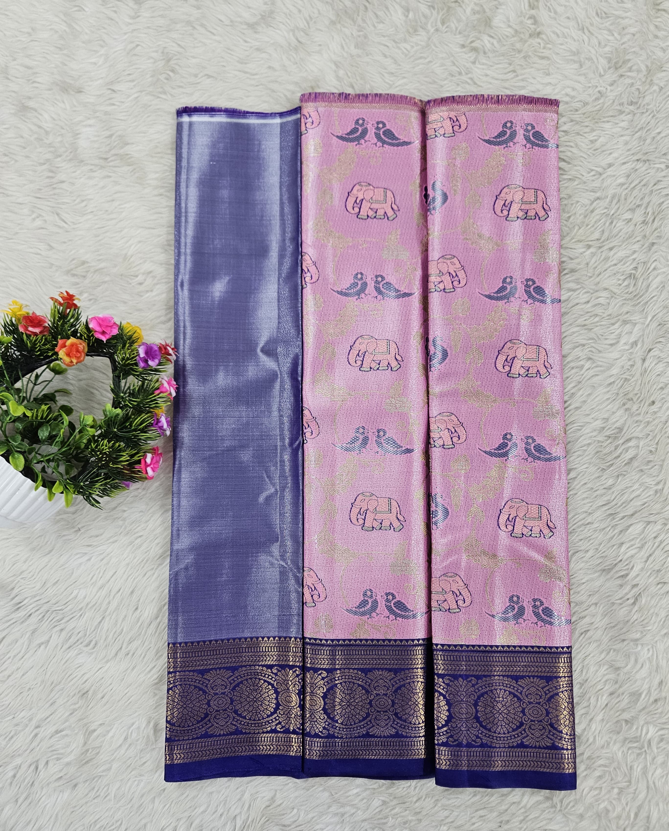 (0–1 Year) Lehenga – Unstitched (Blouse + Material)