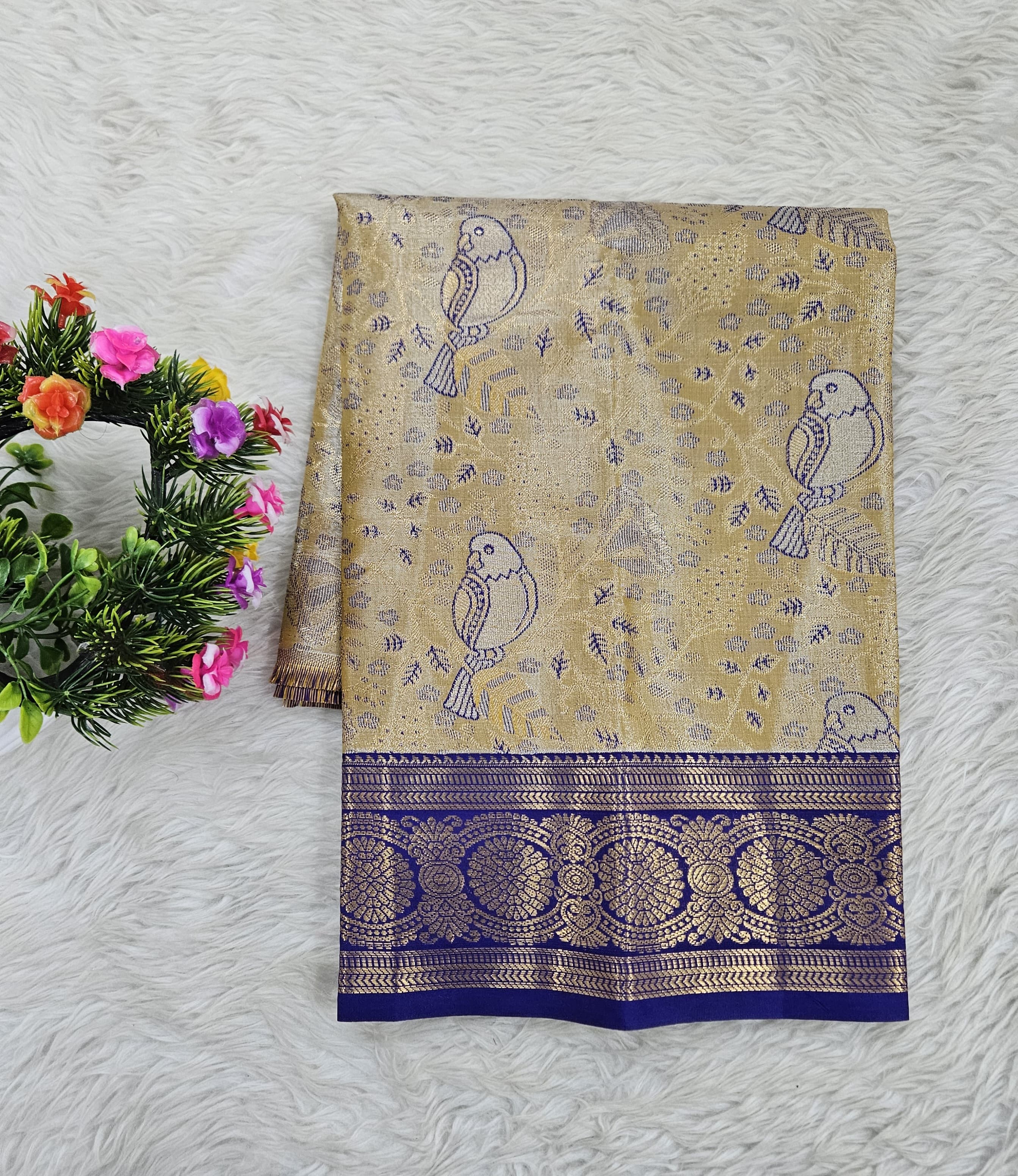 (0–1 Year) Lehenga – Unstitched (Blouse + Material)