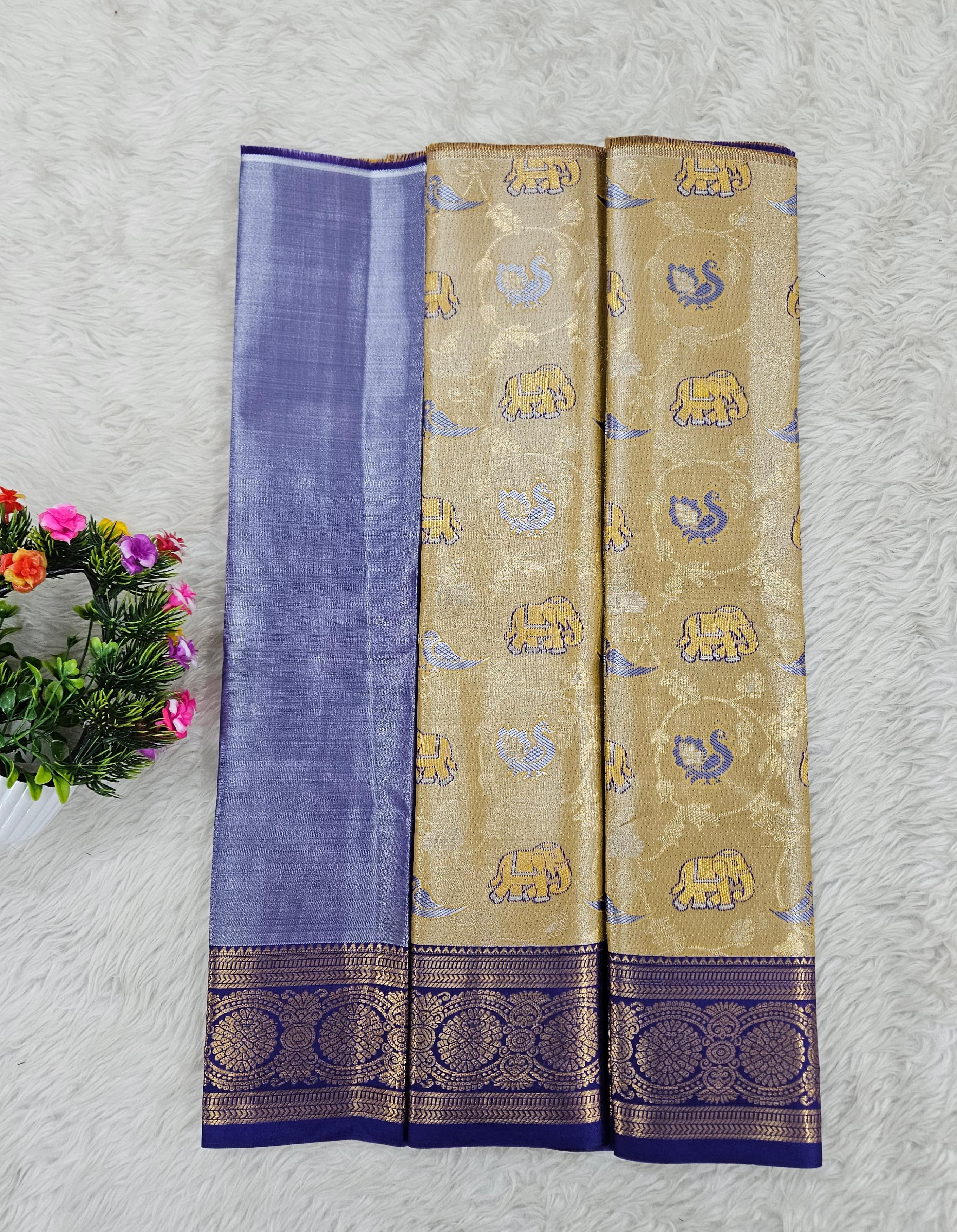 (0–1 Year) Lehenga – Unstitched (Blouse + Material)