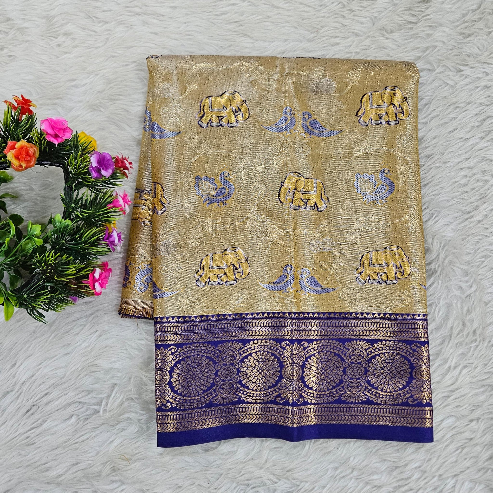 (0–1 Year) Lehenga – Unstitched (Blouse + Material)