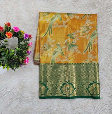 (0–1 Year) Lehenga – Unstitched (Blouse + Material)