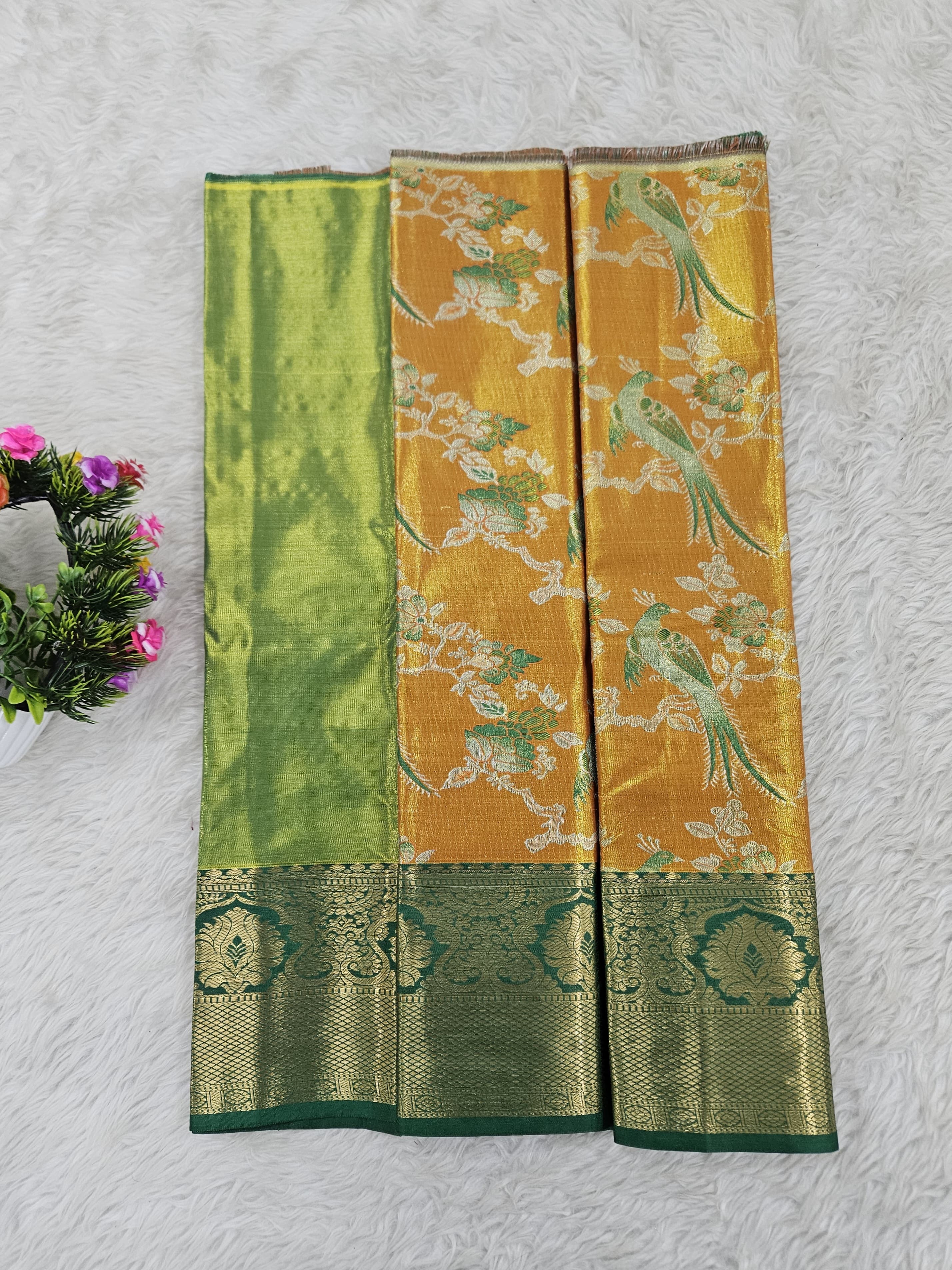 (0–1 Year) Lehenga – Unstitched (Blouse + Material)