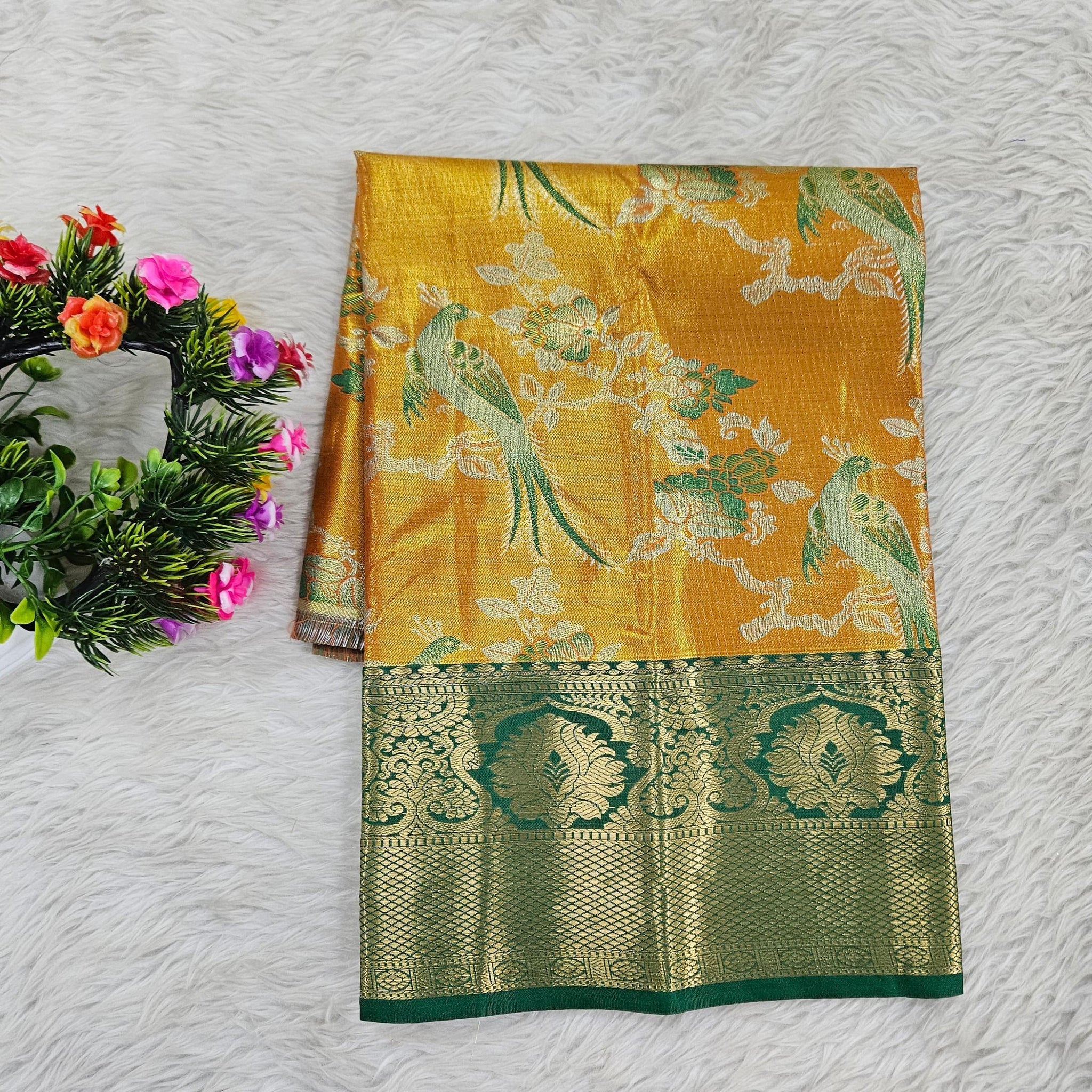 (0–1 Year) Lehenga – Unstitched (Blouse + Material)