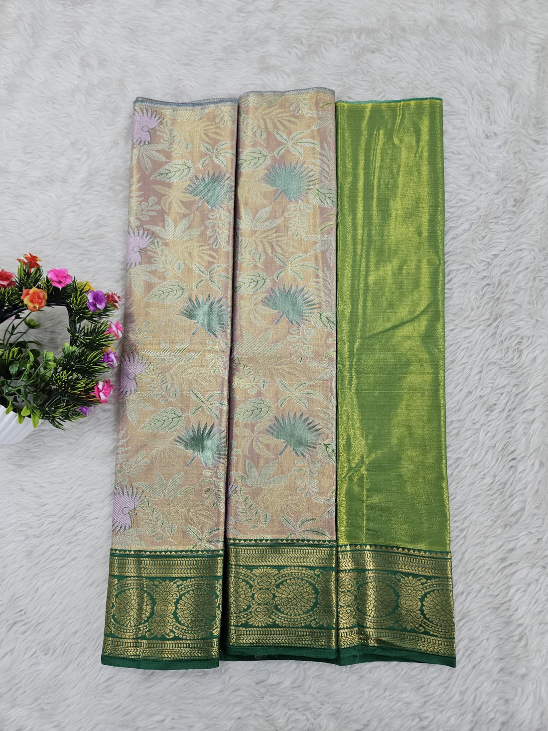 (0–1 Year) Lehenga – Unstitched (Blouse + Material)