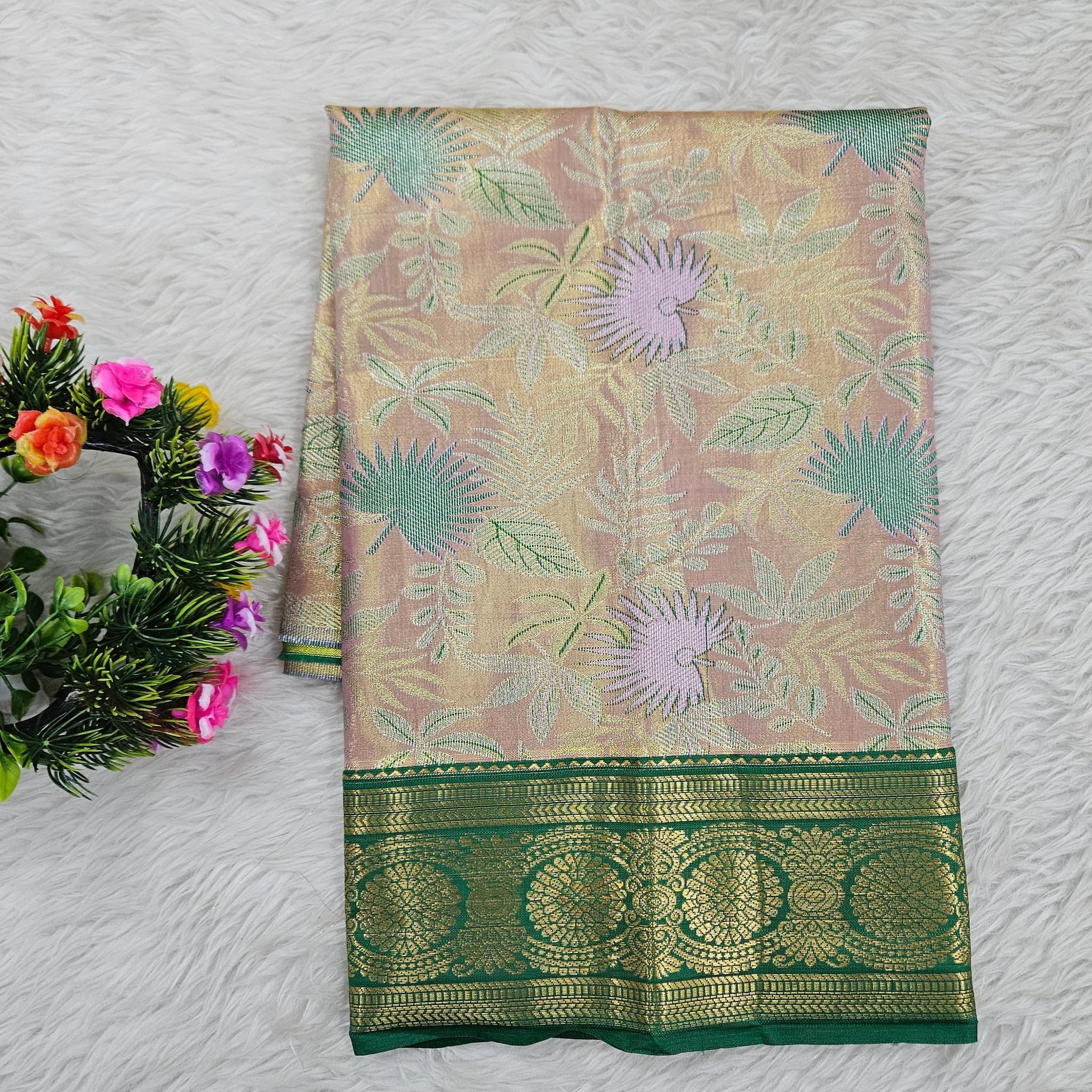 (0–1 Year) Lehenga – Unstitched (Blouse + Material)