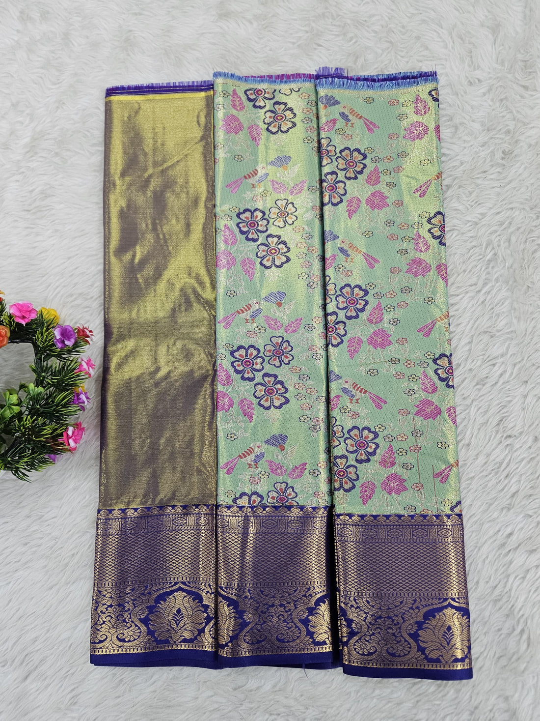 (0–1 Year) Lehenga – Unstitched (Blouse + Material)