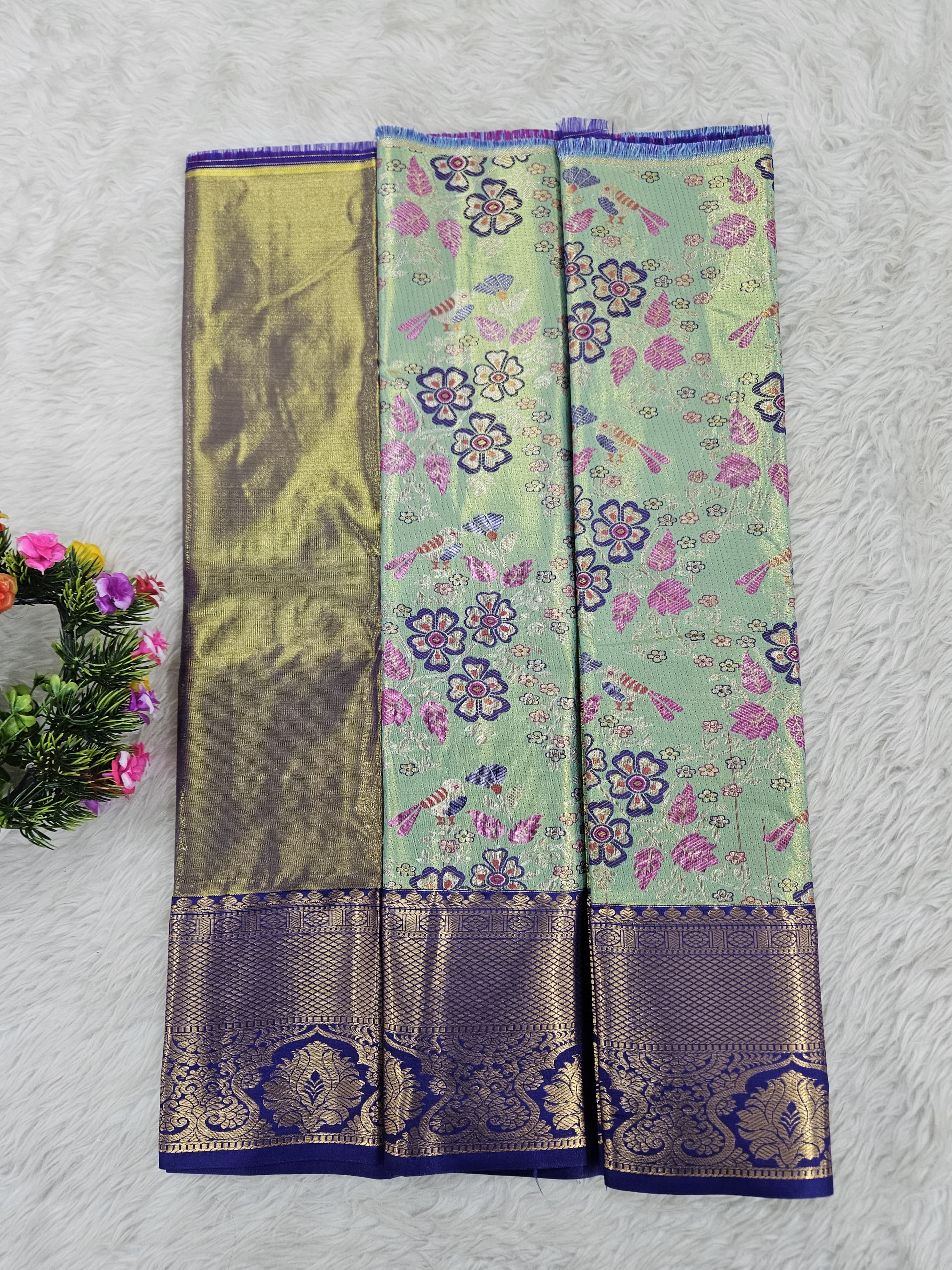 (0–1 Year) Lehenga – Unstitched (Blouse + Material)