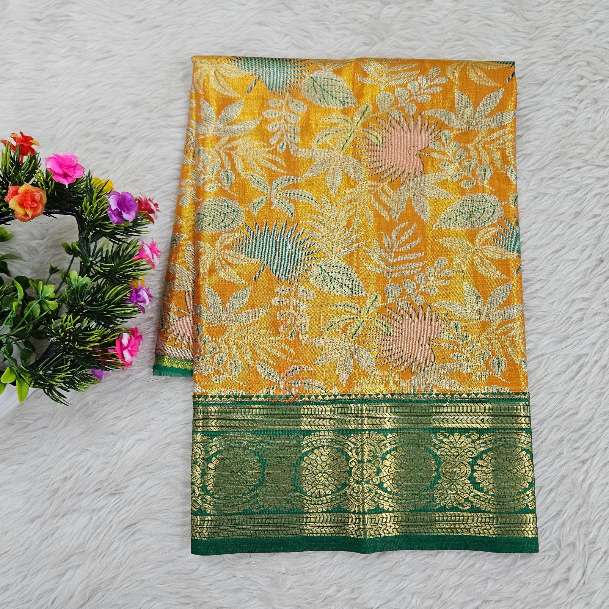 (0–1 Year) Lehenga – Unstitched (Blouse + Material)