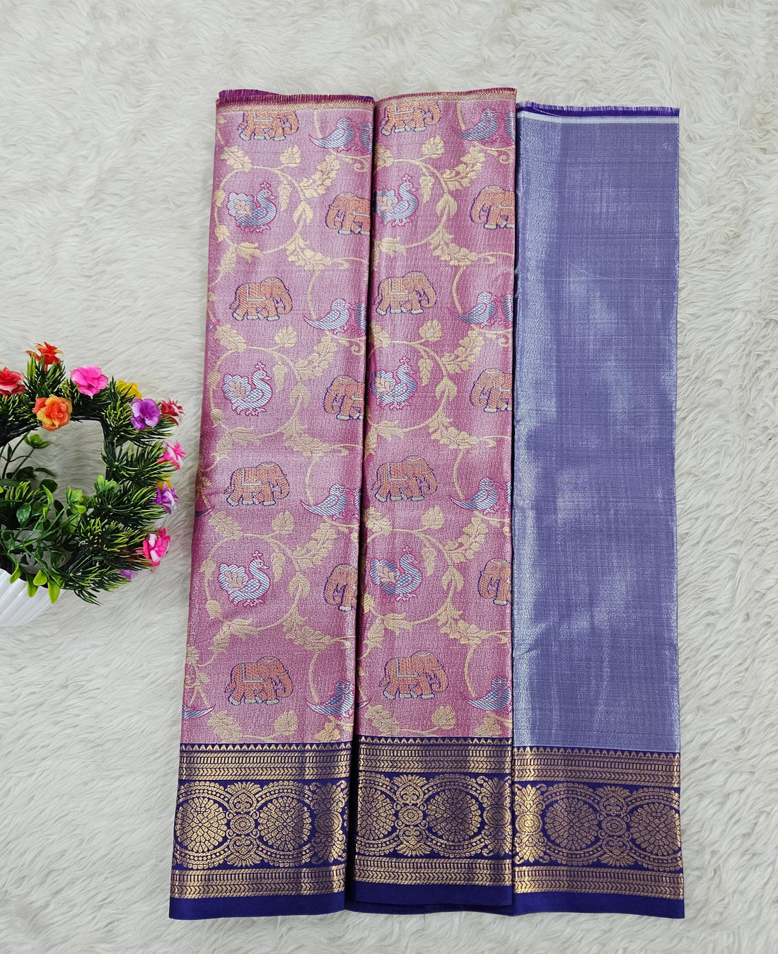 (0–1 Year) Lehenga – Unstitched (Blouse + Material)