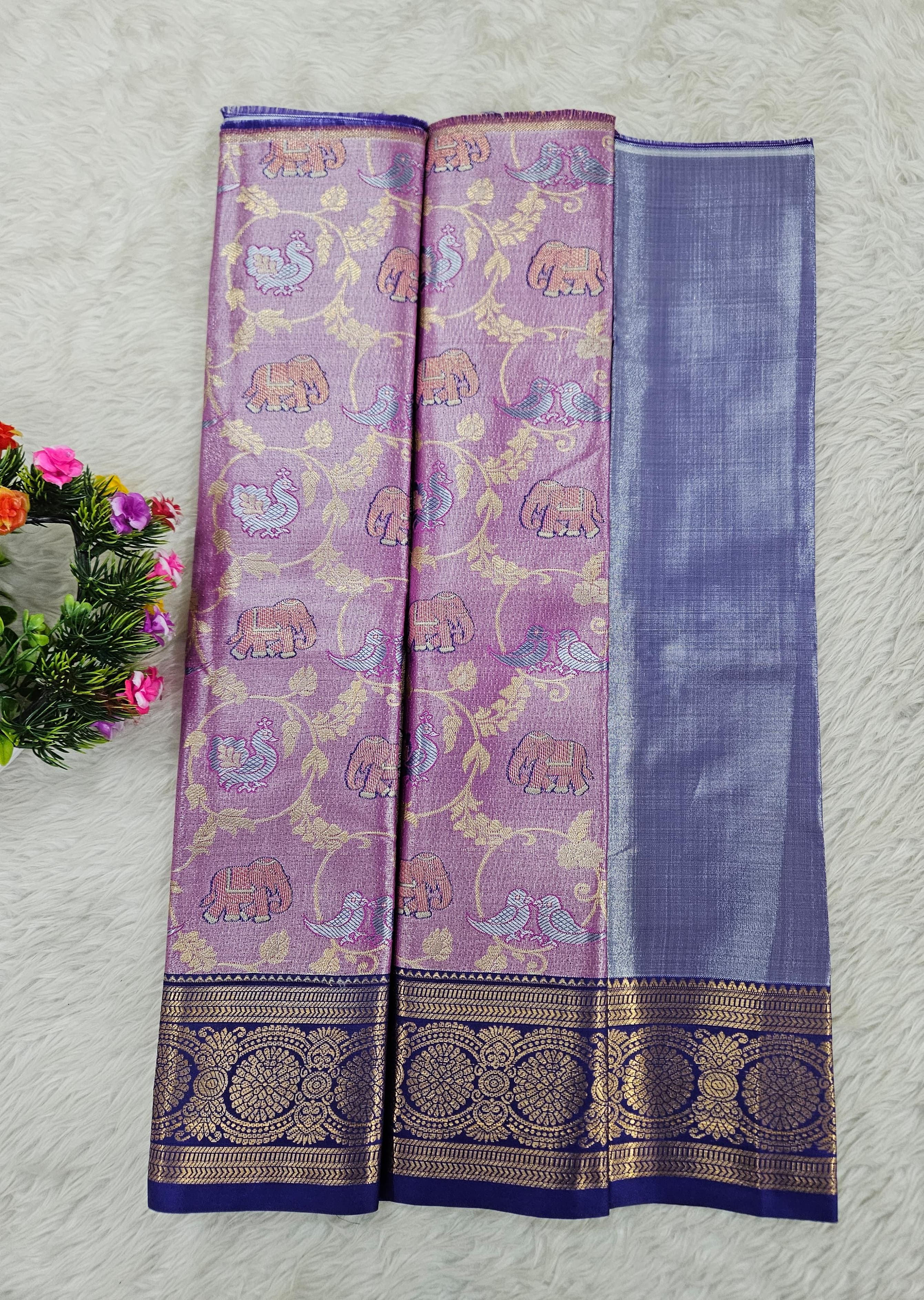 (0–1 Year) Lehenga – Unstitched (Blouse + Material)