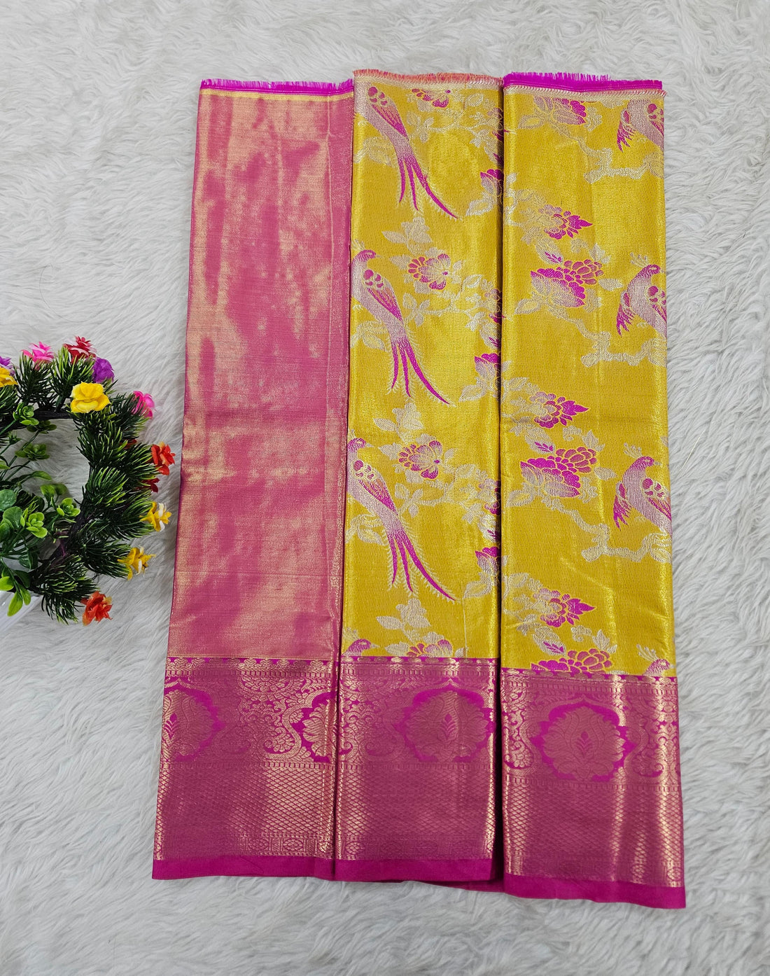 (0–1 Year) Lehenga – Unstitched (Blouse + Material)