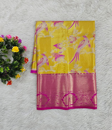 (0–1 Year) Lehenga – Unstitched (Blouse + Material)