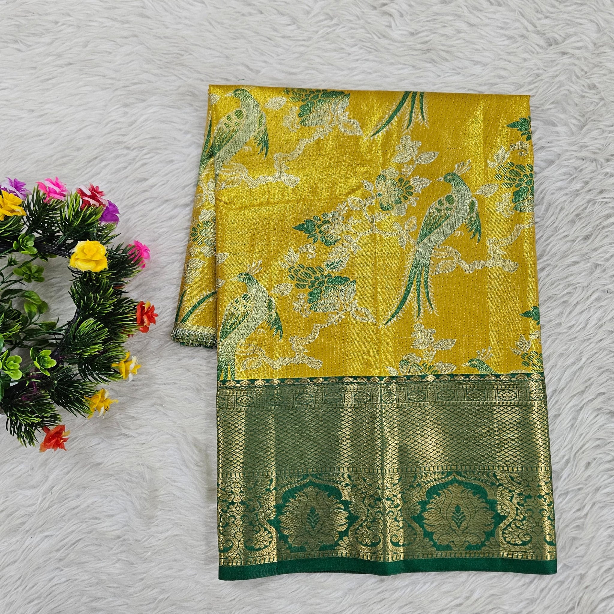 (0–1 Year) Lehenga – Unstitched (Blouse + Material)