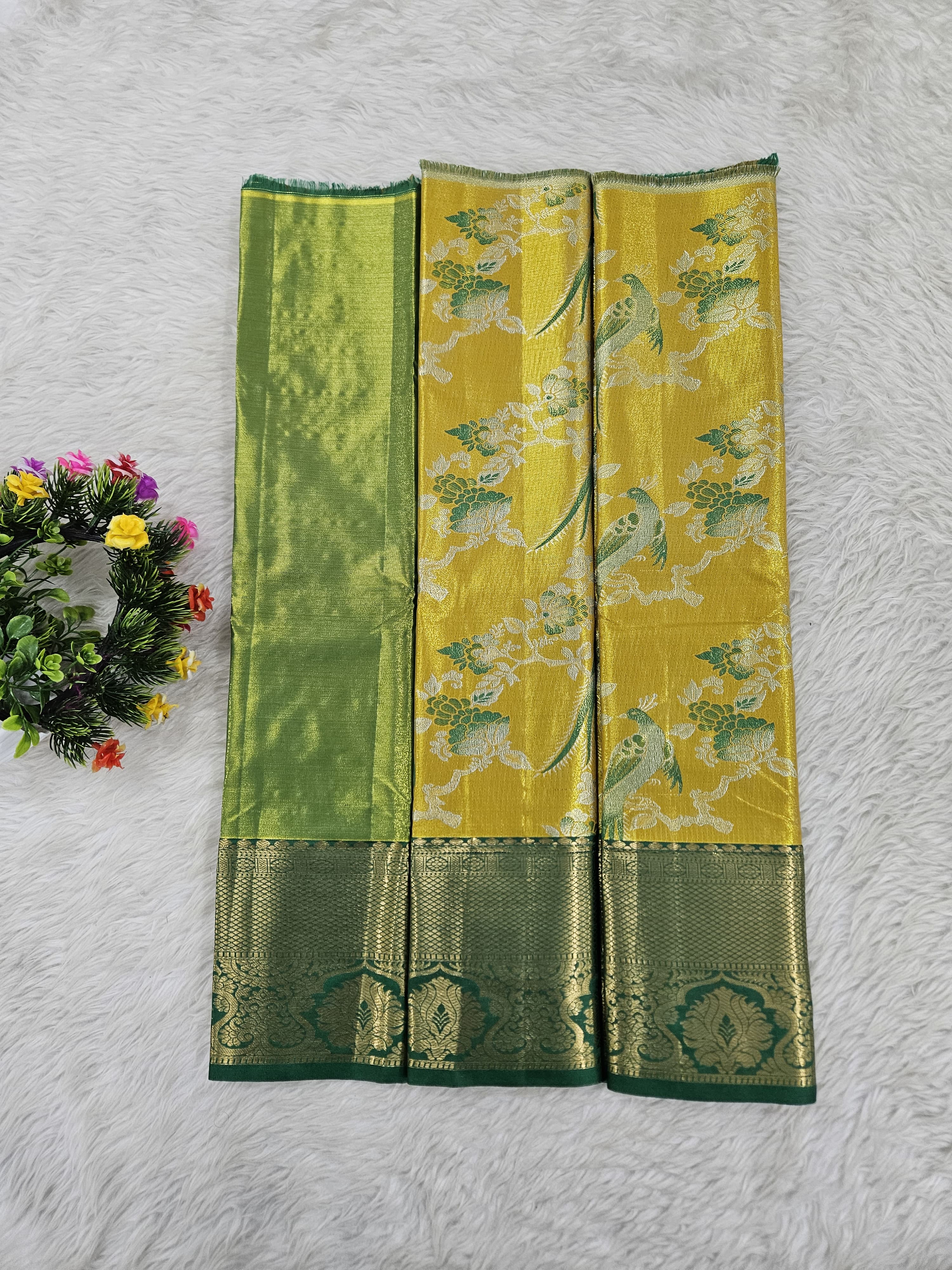 (0–1 Year) Lehenga – Unstitched (Blouse + Material)