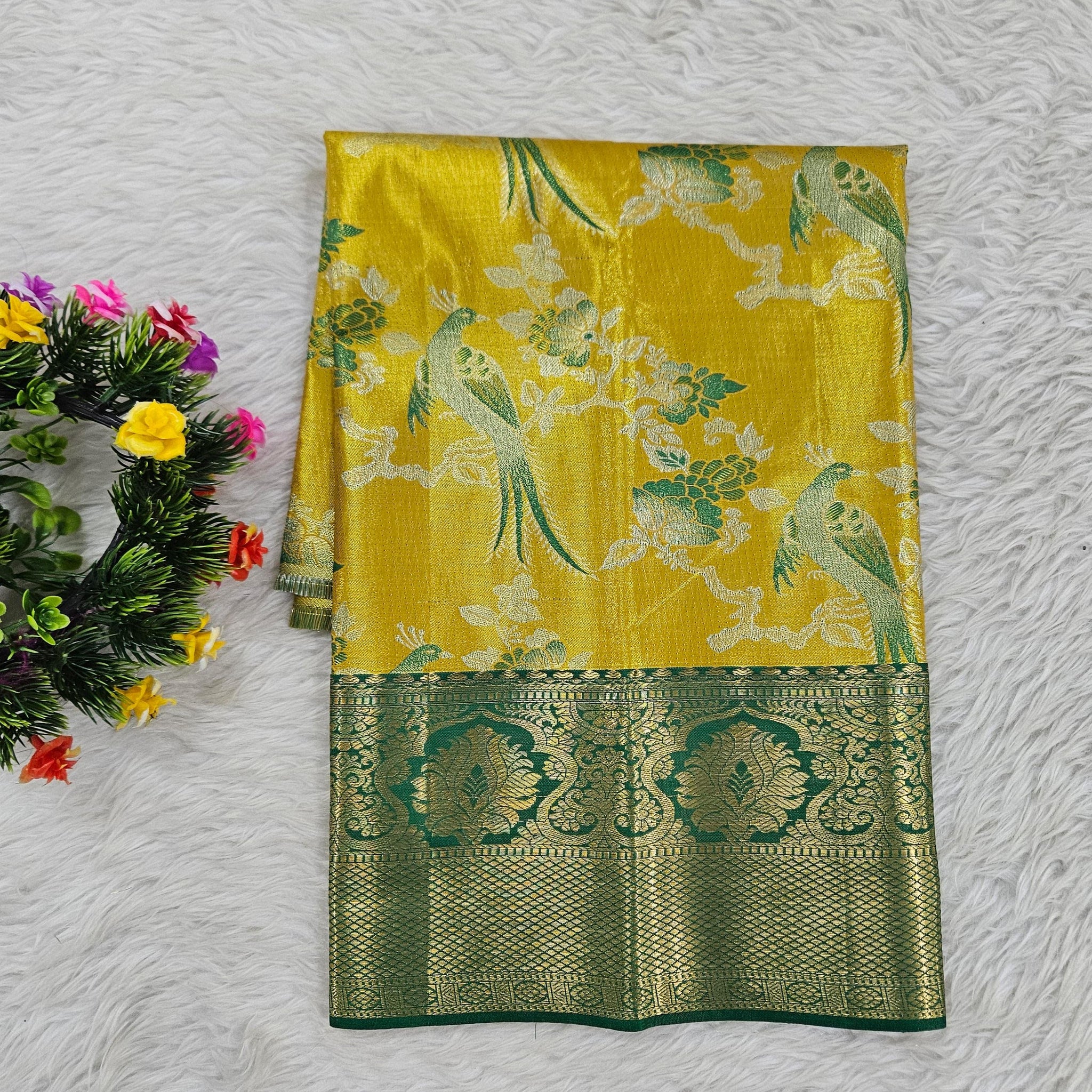 (0–1 Year) Lehenga – Unstitched (Blouse + Material)