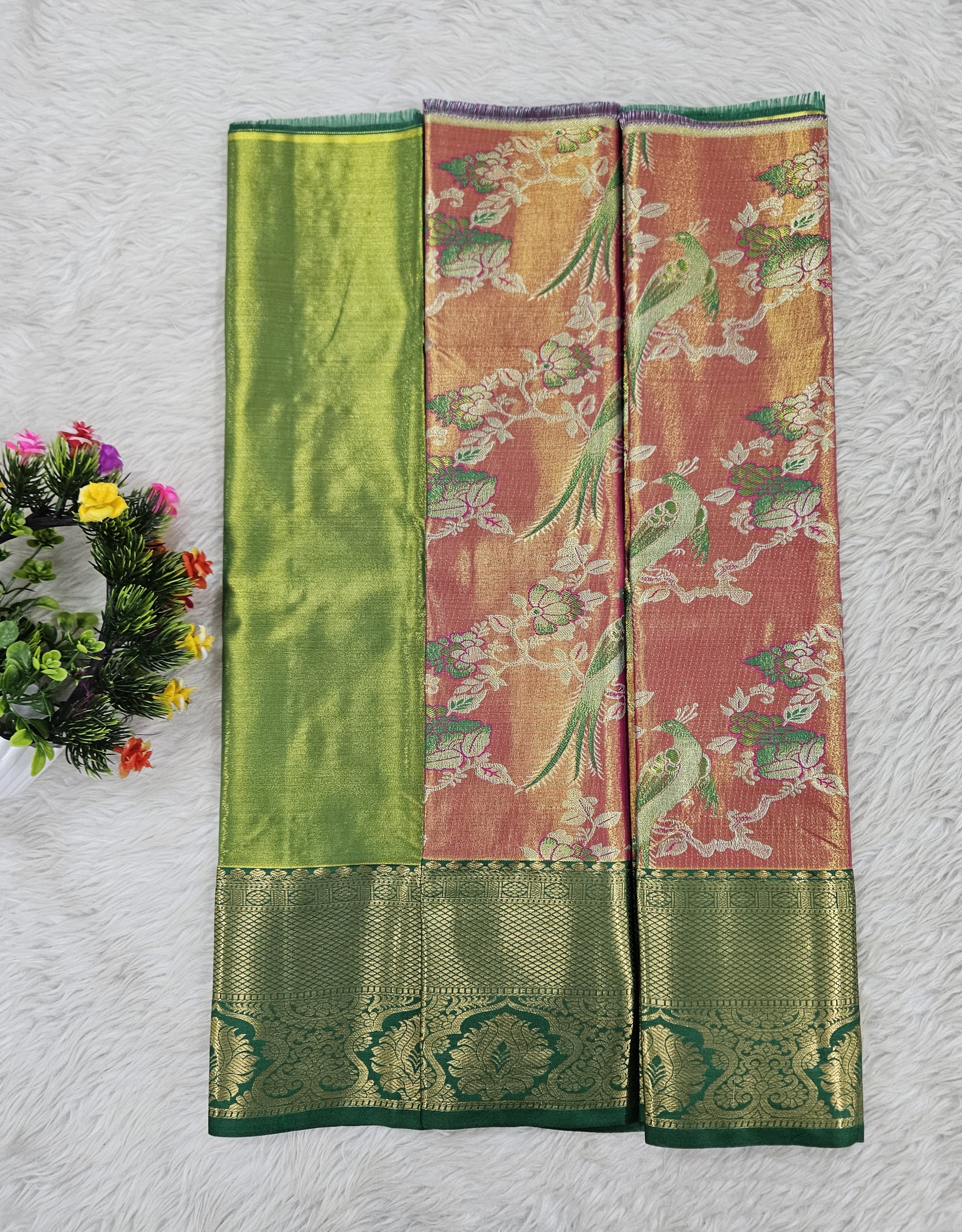 (0–1 Year) Lehenga – Unstitched (Blouse + Material)