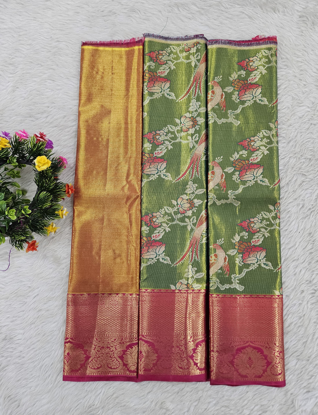 (0–1 Year) Lehenga – Unstitched (Blouse + Material)