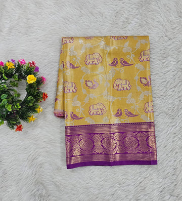 (0–1 Year) Lehenga – Unstitched (Blouse + Material)