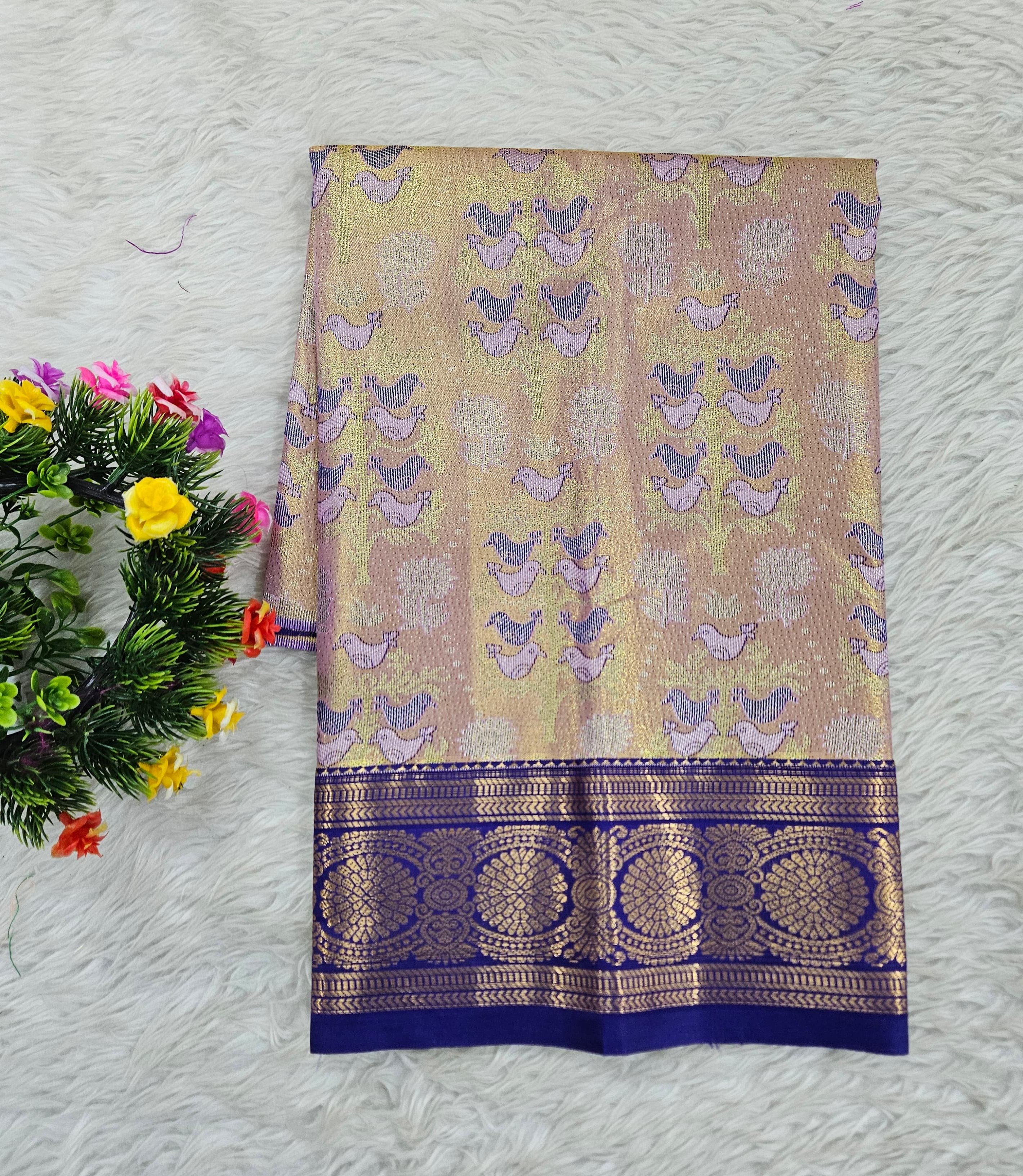 (0–1 Year) Lehenga – Unstitched (Blouse + Material)