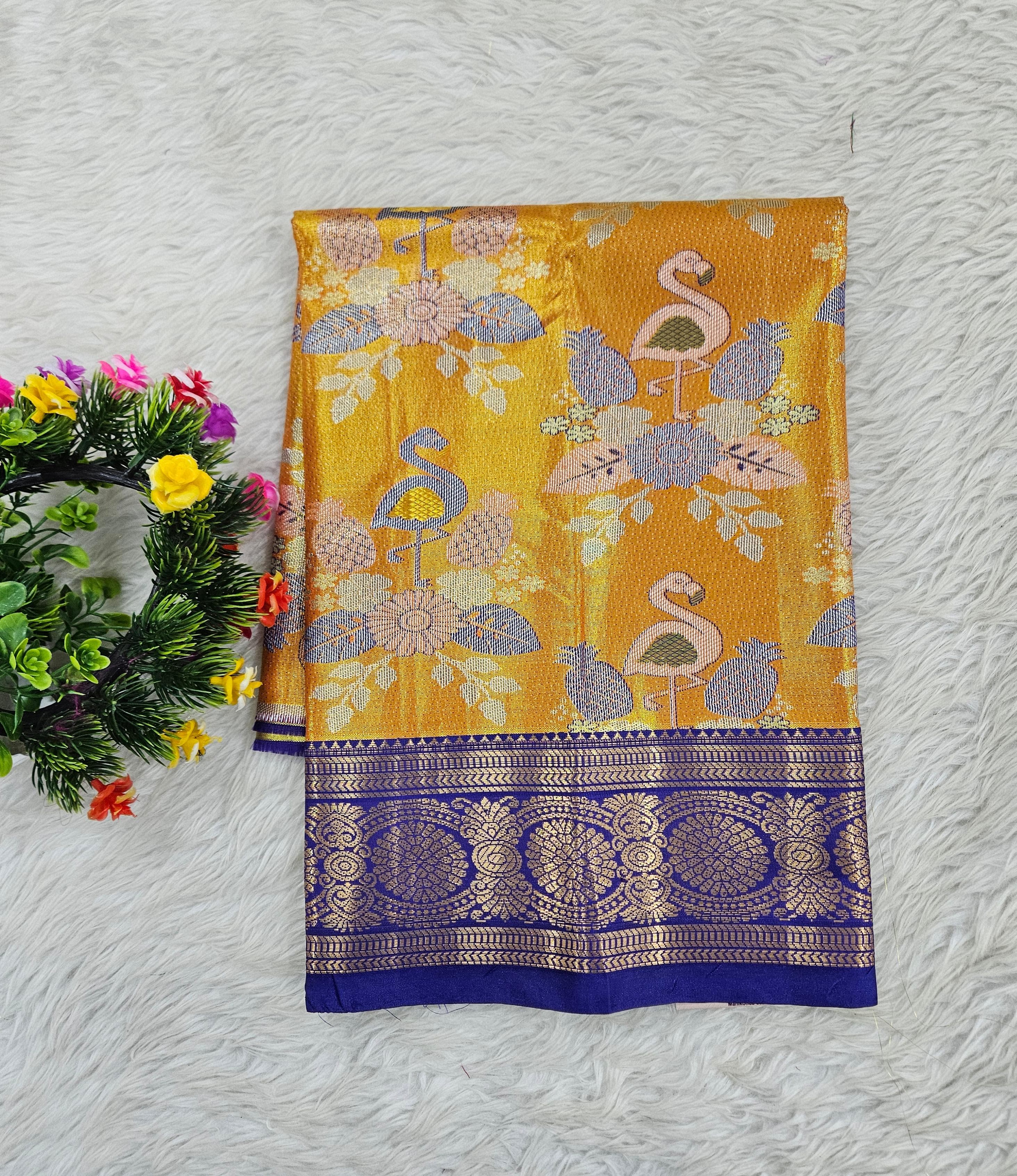 (0–1 Year) Lehenga – Unstitched (Blouse + Material)