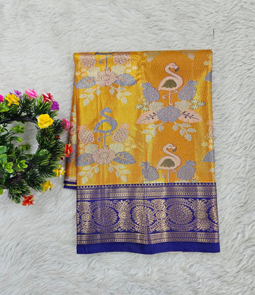 (0–1 Year) Lehenga – Unstitched (Blouse + Material)