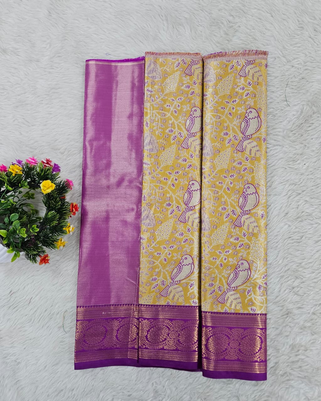 (0–1 Year) Lehenga – Unstitched (Blouse + Material)