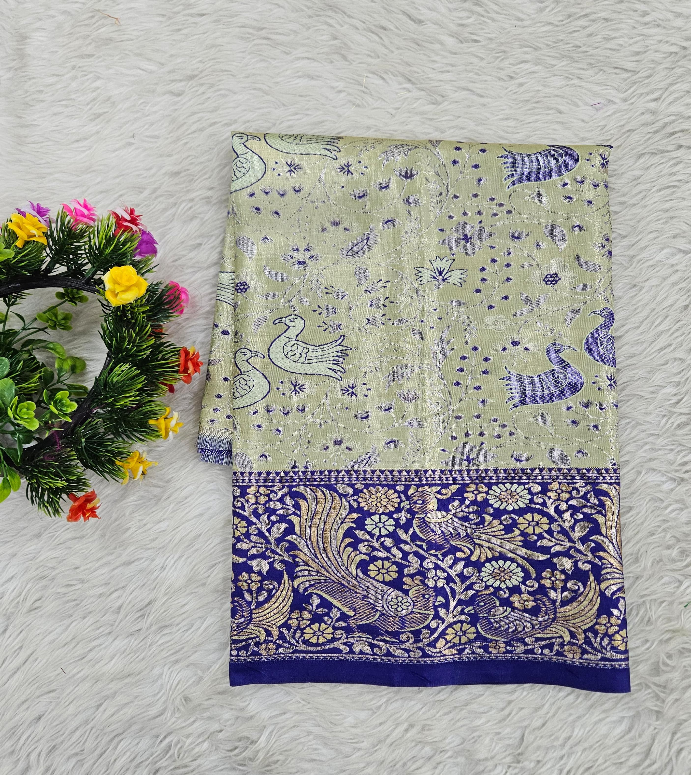 (0–1 Year) Lehenga – Unstitched (Blouse + Material)