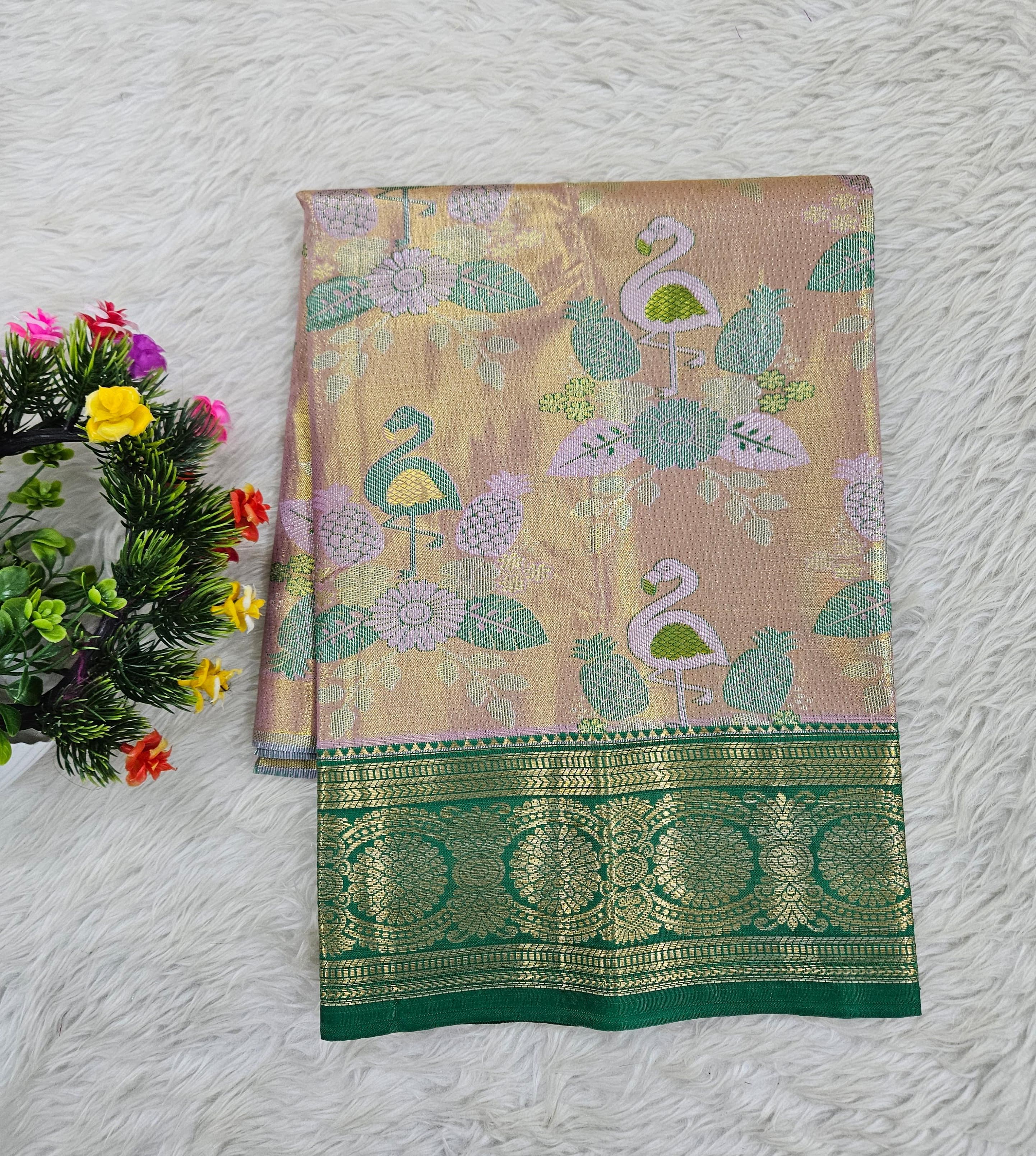 (0–1 Year) Lehenga – Unstitched (Blouse + Material)