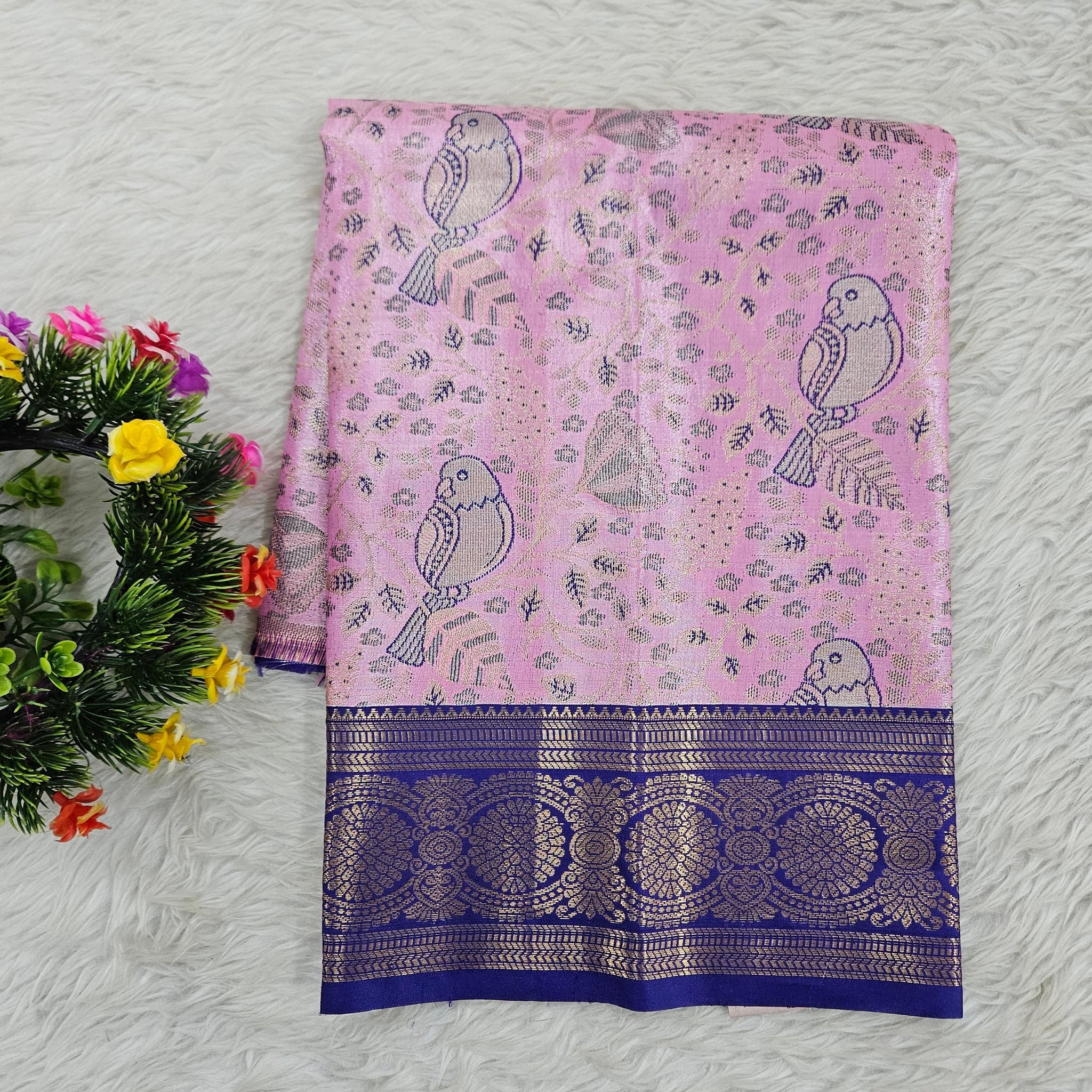 (0–1 Year) Lehenga – Unstitched (Blouse + Material)