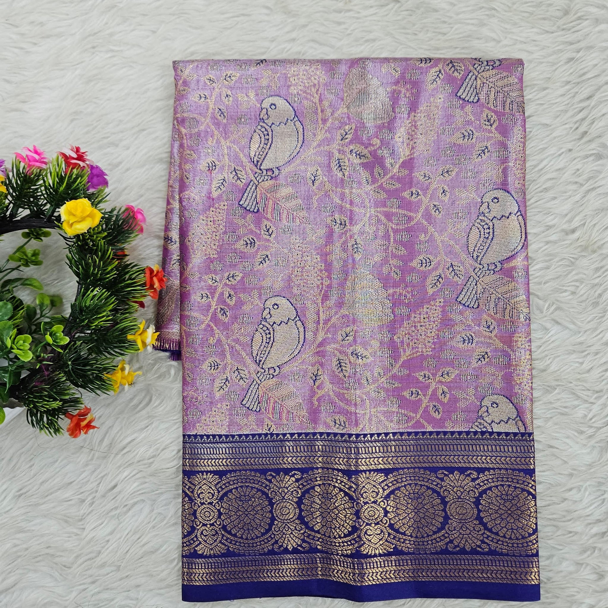 (0–1 Year) Lehenga – Unstitched (Blouse + Material)