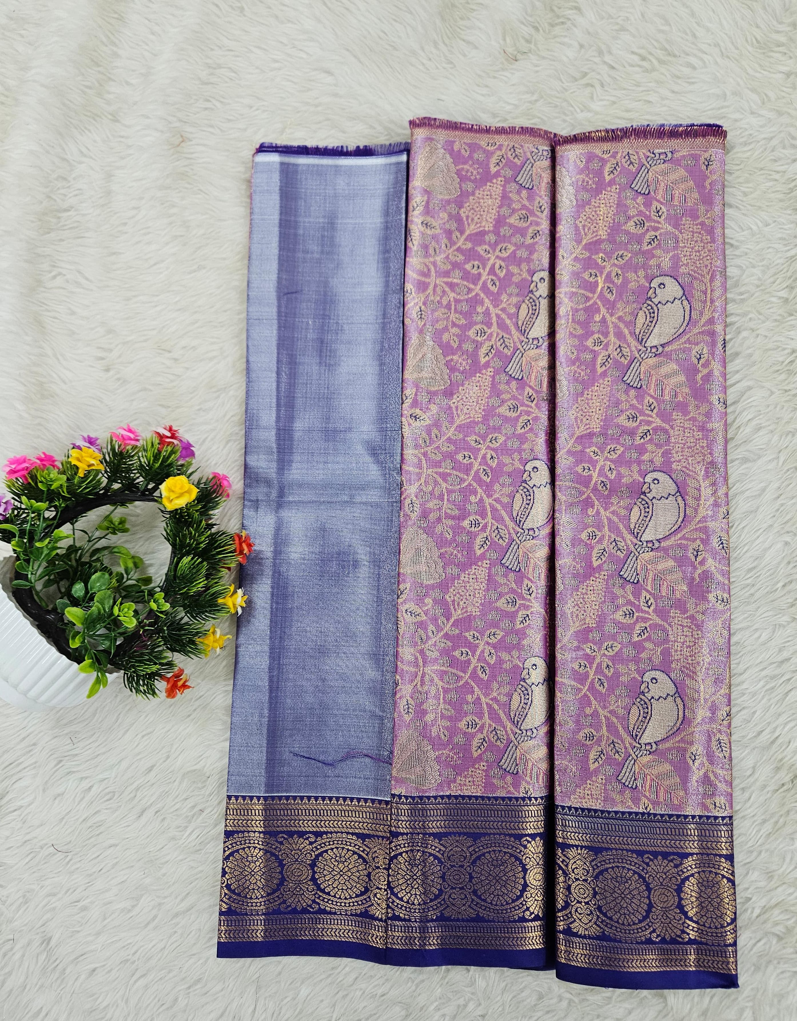 (0–1 Year) Lehenga – Unstitched (Blouse + Material)