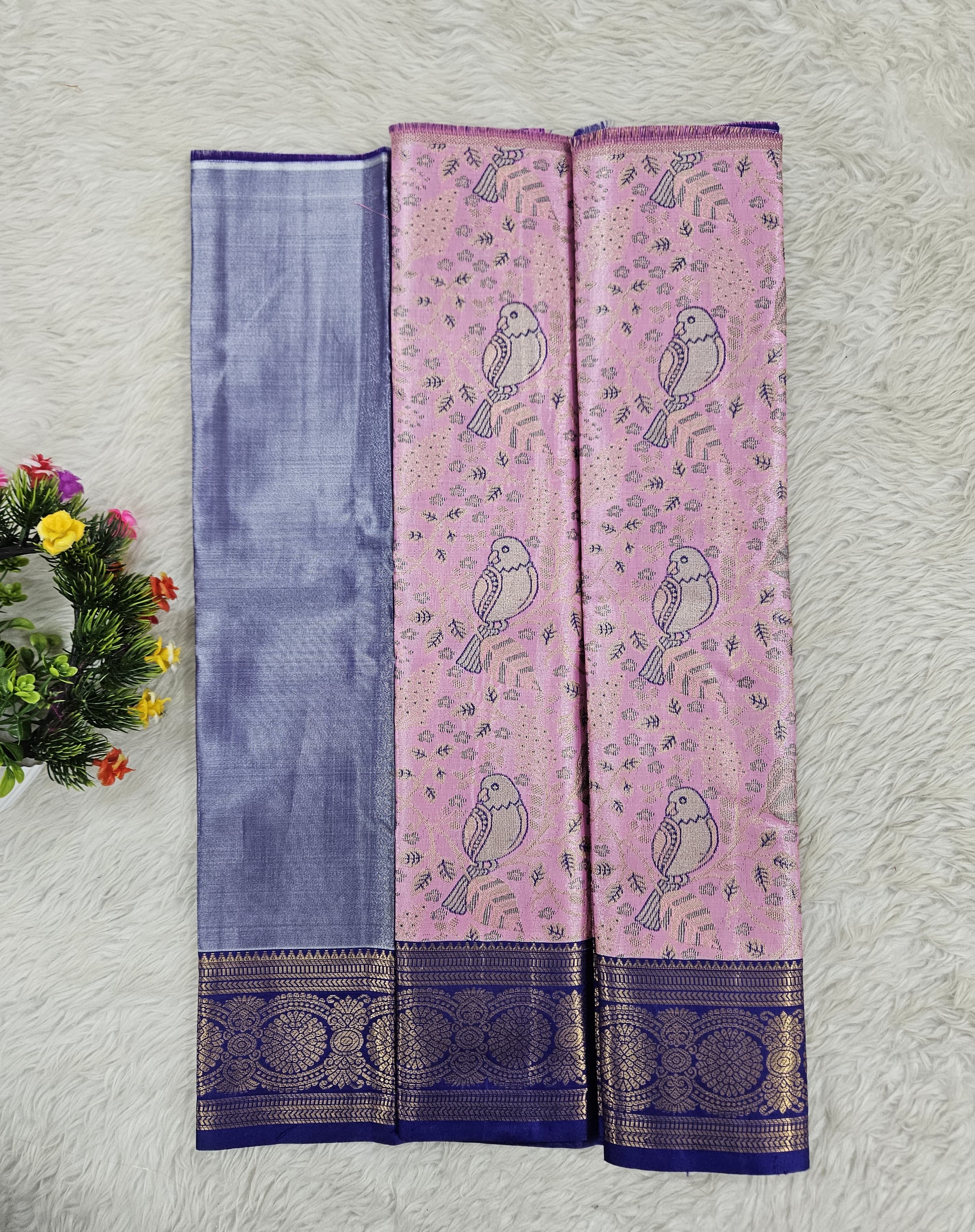 (0–1 Year) Lehenga – Unstitched (Blouse + Material)