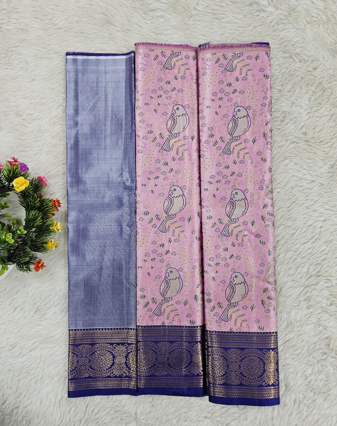 (0–1 Year) Lehenga – Unstitched (Blouse + Material)