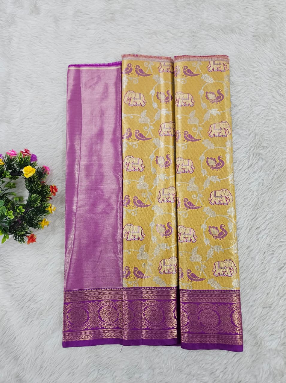 (0–1 Year) Lehenga – Unstitched (Blouse + Material)