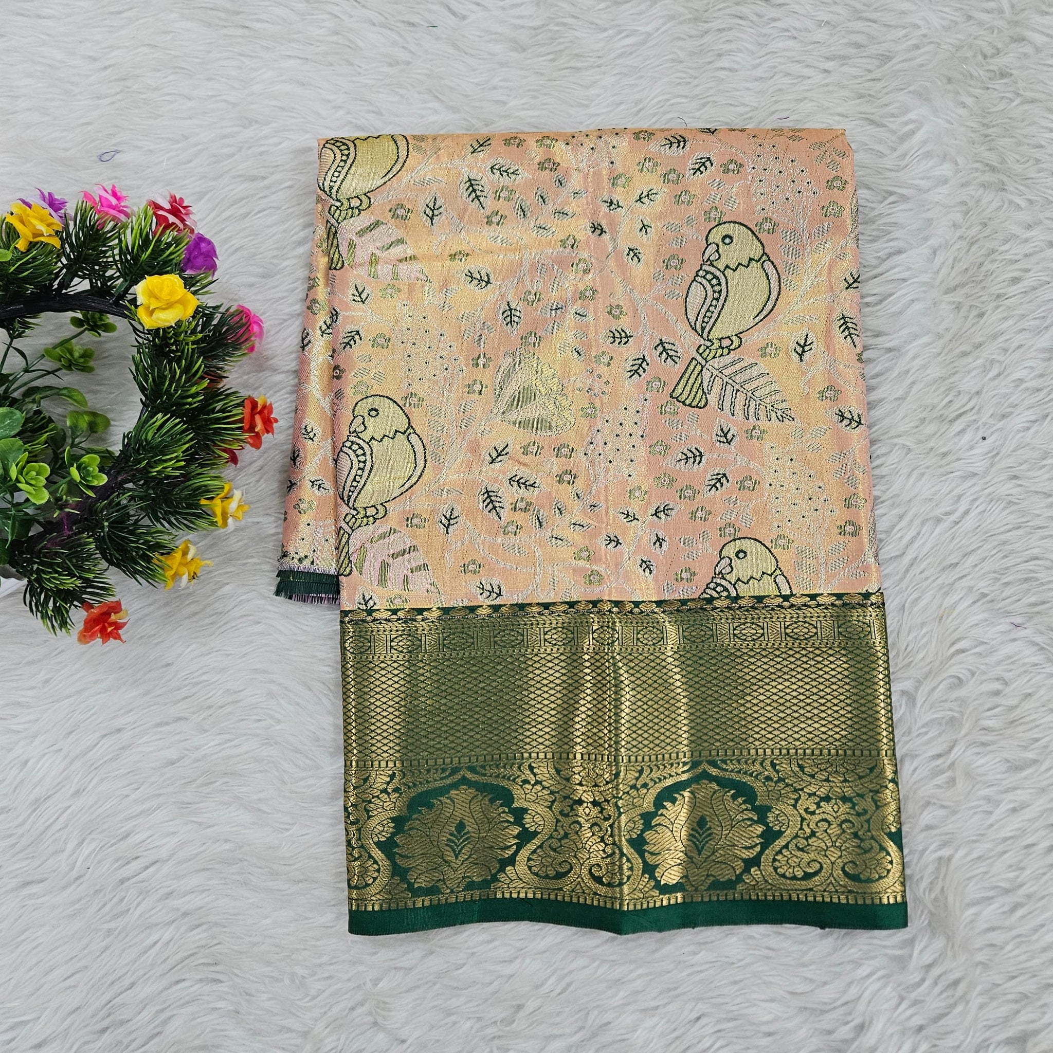 (0–1 Year) Lehenga – Unstitched (Blouse + Material)