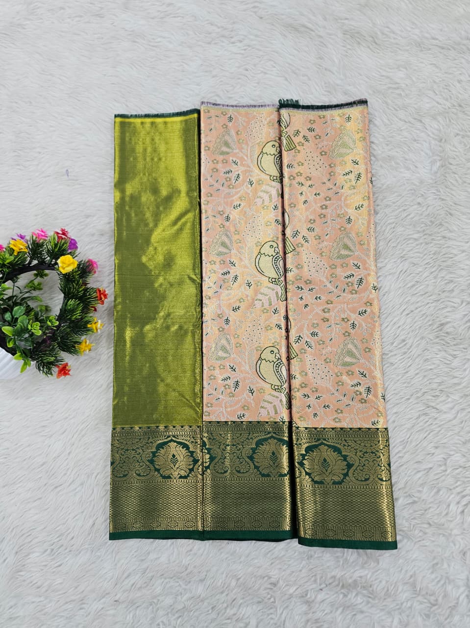 (0–1 Year) Lehenga – Unstitched (Blouse + Material)