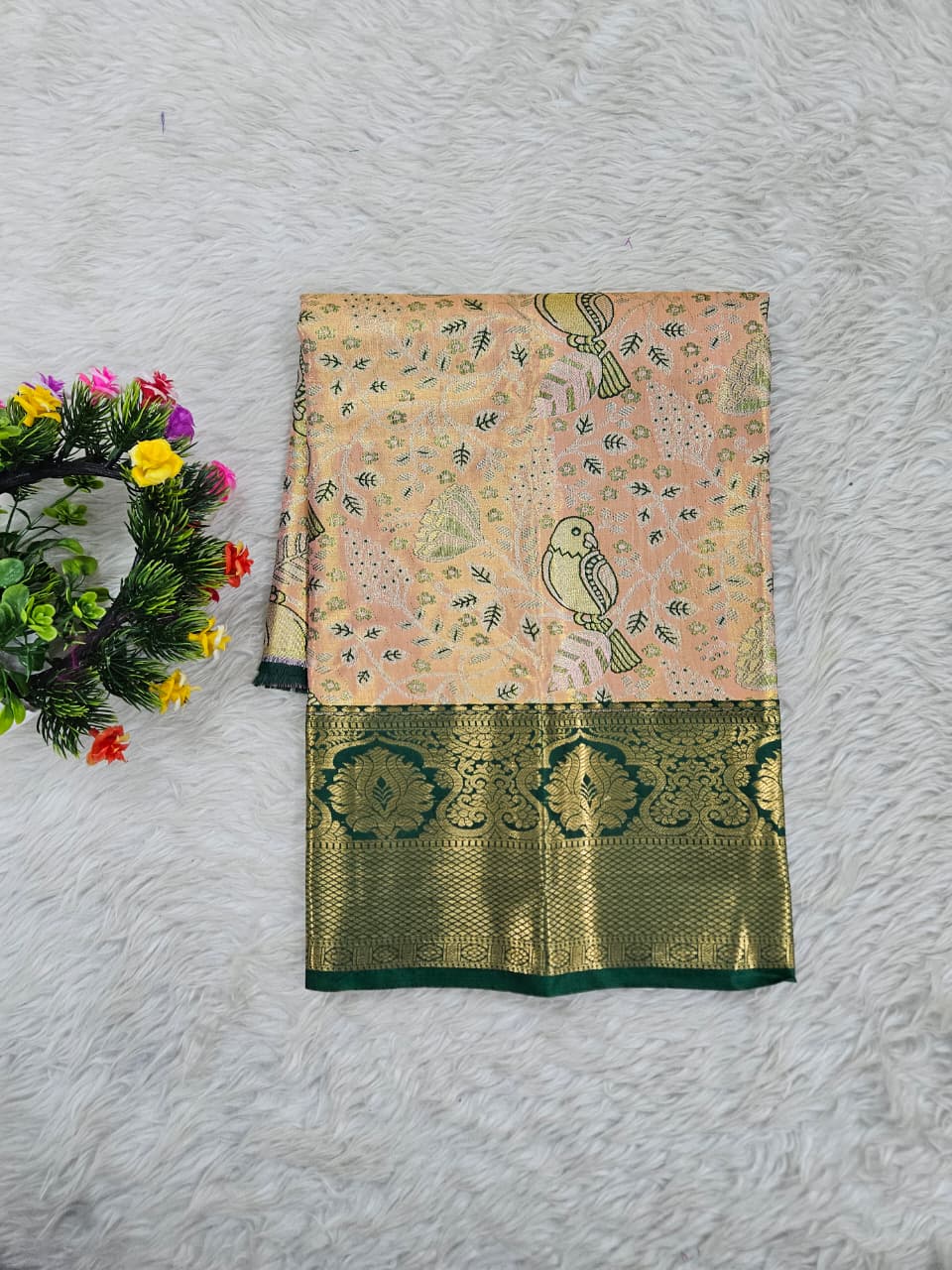 (0–1 Year) Lehenga – Unstitched (Blouse + Material)