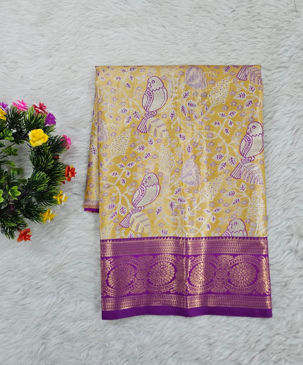 (0–1 Year) Lehenga – Unstitched (Blouse + Material)