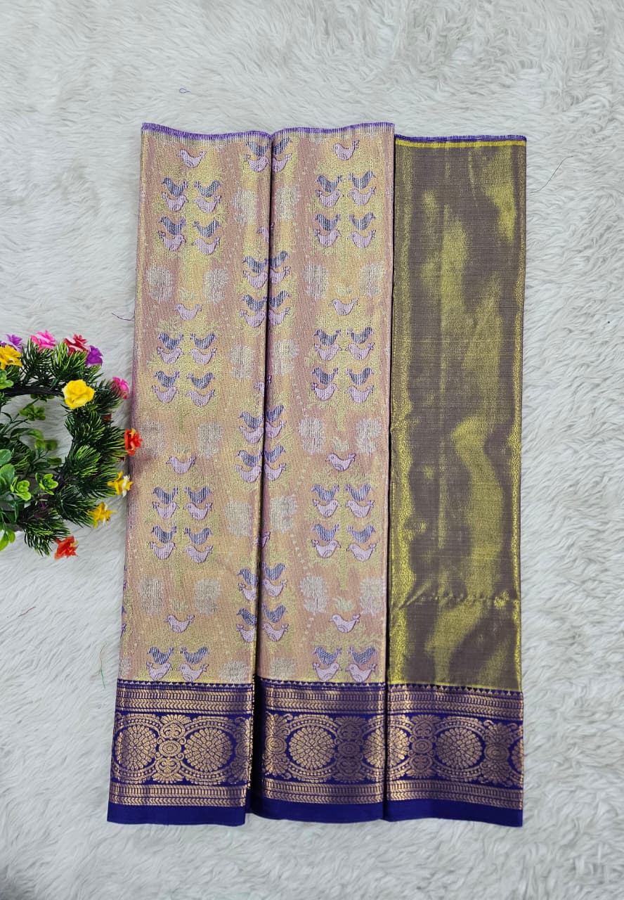 (0–1 Year) Lehenga – Unstitched (Blouse + Material)