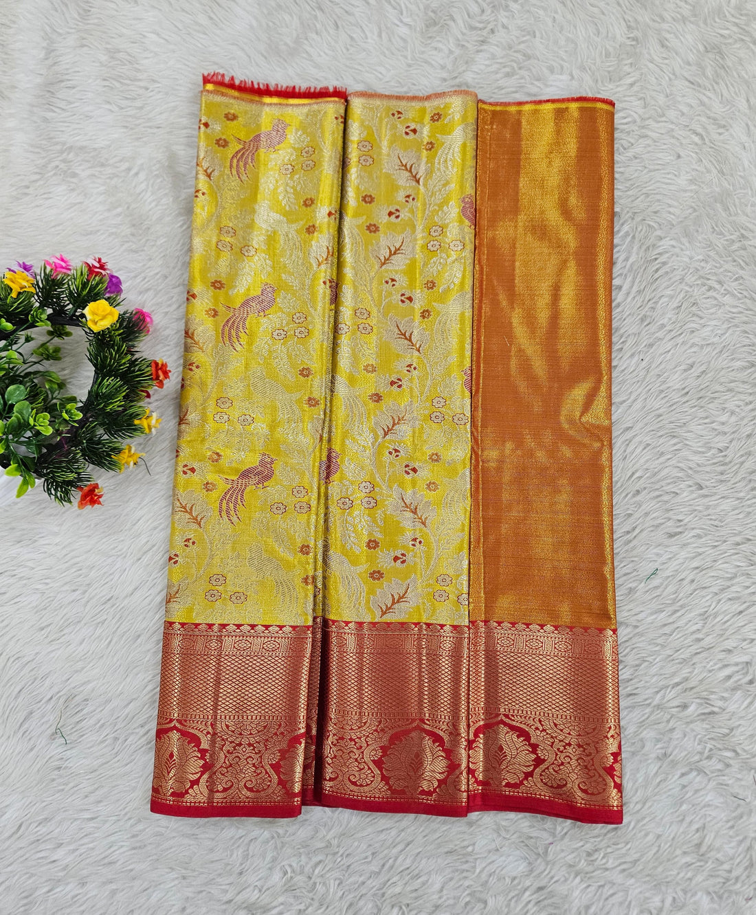 (0–1 Year) Lehenga – Unstitched (Blouse + Material)