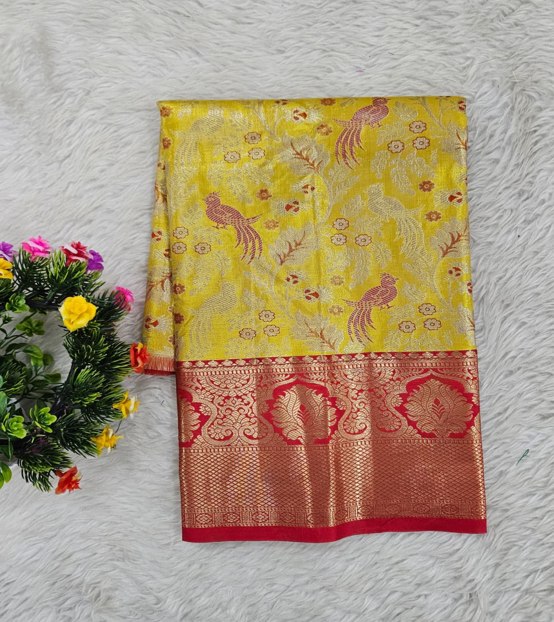 (0–1 Year) Lehenga – Unstitched (Blouse + Material)