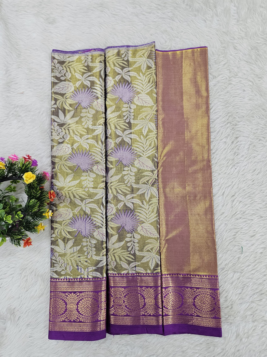 (0–1 Year) Lehenga – Unstitched (Blouse + Material)