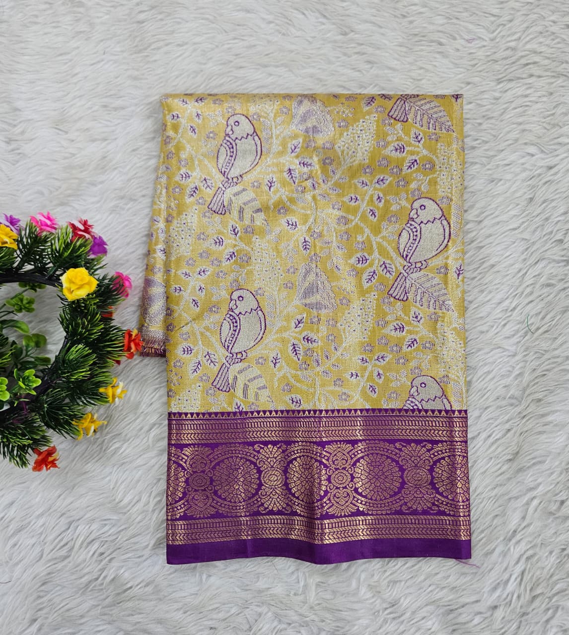 (0–1 Year) Lehenga – Unstitched (Blouse + Material)