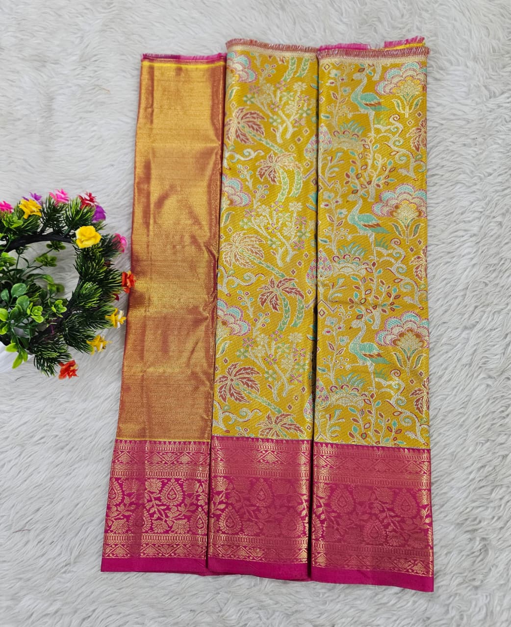 (0–1 Year) Lehenga – Unstitched (Blouse + Material)